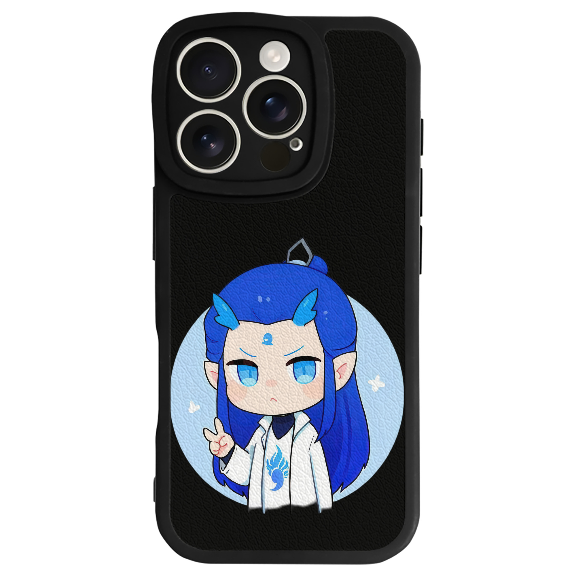 （画像用） Ne Zha 2 ナタ 魔童の大暴れ 【iPhone 16シリーズ対応】シリコンスマホケース（レザー調） 材質：シリコン